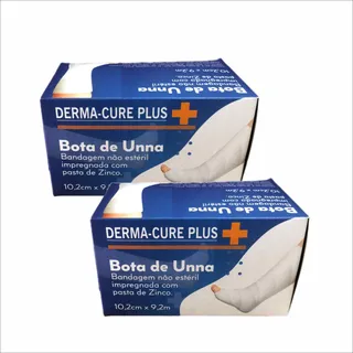 Kit 2 Botas De Unna Dermacure 10x9,2cm Com Pasta De Zinco Of Kit 2 Botas De Unna Dermacure 10x9,2cm Com Pasta De Zinco Of