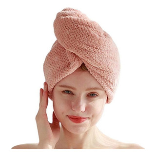 Toalla De Secado Con Botón Para Secar El Cabello, Gorro De B Toalla De Secado Con Botón Para Secar El Cabello, Gorro De B