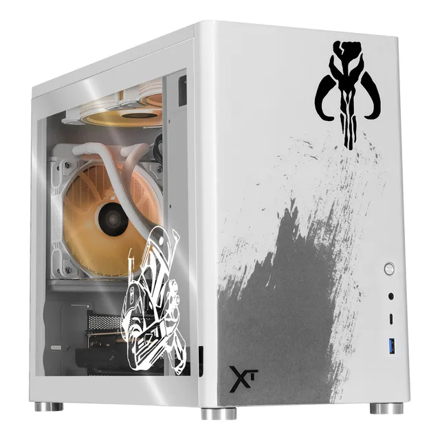 Xtreme PC Gaming AMD Radeon RX 7600 Ryzen 7 5700G 32GB SSD 1TB Sistema Liquido WIFI Mandalorian Brown
