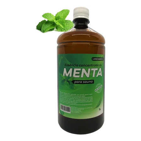 Essência De Menta Concentrada Para Sauna 1 Litro Essência De Menta Concentrada Para Sauna 1 Litro