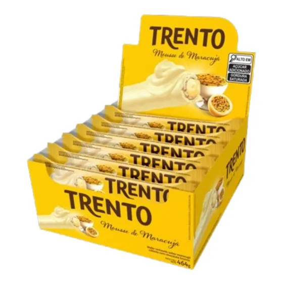 Chocolate Trento Mousse De Maracujá Com 16 Unidades De 29g
