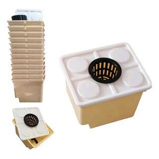 Pack 12 Dutch Buckets 11 Lts + Tapa + Maceta De Red 4 Pack 12 Dutch Buckets 11 Lts + Tapa + Maceta De Red 4
