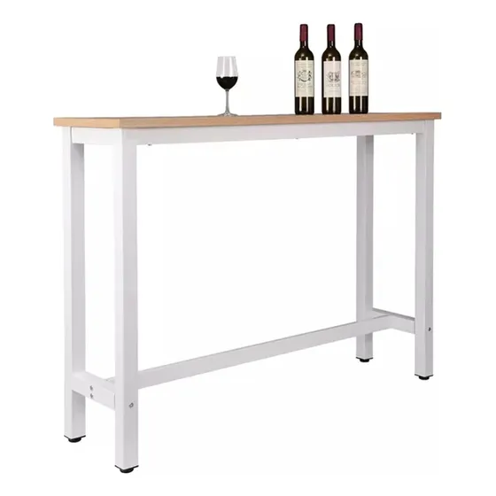 Barra De Hierro Y Madera Premium Natural 120x40x100 *