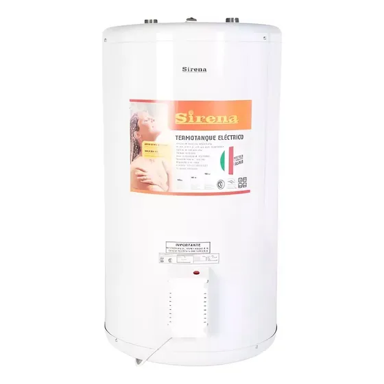 Termotanque Eléctrico Sirena 90L Blanco Con Protección Anticorrosiva