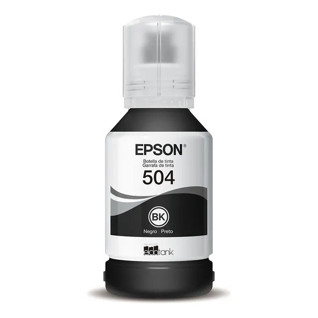 Botella de tinta Epson T504, negra, T504122-br