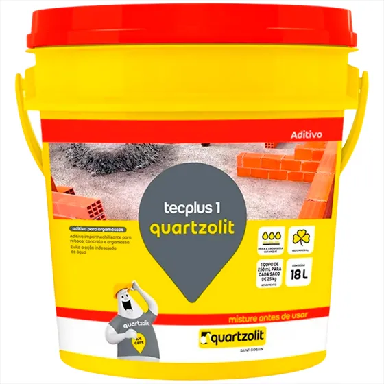 Tecplus 1 Impermeabilizante Quartzolit Argamassa Concreto