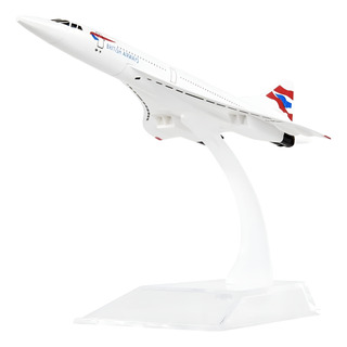 Avión Escala British Airways Concorde 1/400 Acero + Base Avión Escala British Airways Concorde 1/400 Acero + Base