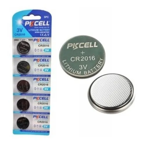 Pilas Pkcell Cr2032 Cr2016  3v Baterias Lithium Blister De 5