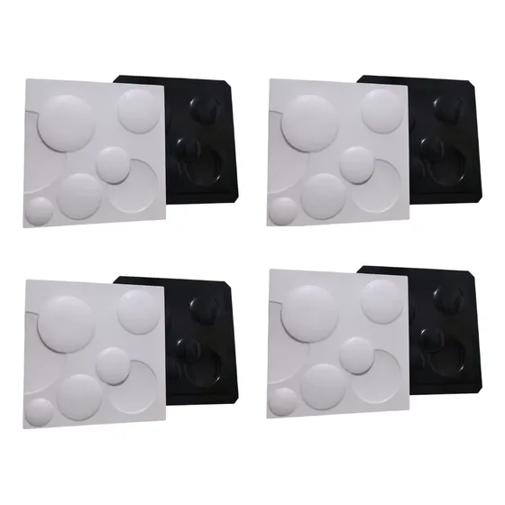 4 Formas 3d Modelo Lunar Molde 3d Para Gesso E Cimento