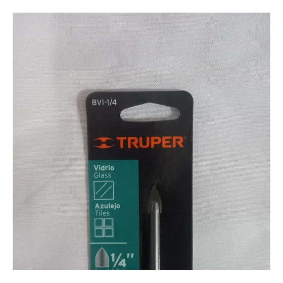 Broca Vidrio C 1/4 Truper   39535 