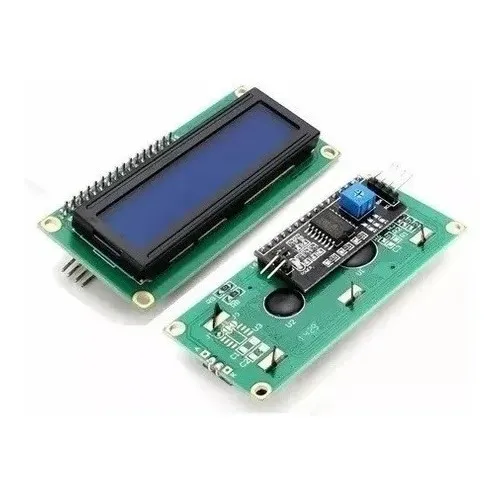 10 X Display Lcd 16x2 1602 Fundo Azul Com Modulo I2c Soldado