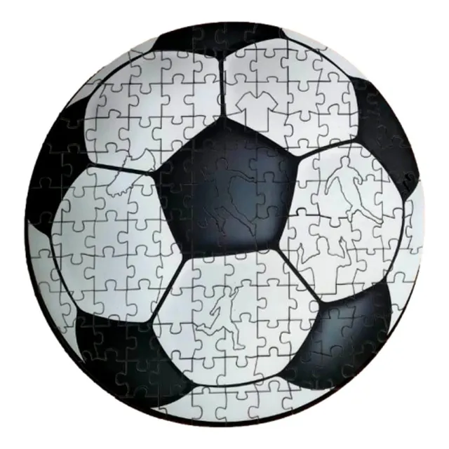 Puzzle Rompecabezas Madera Pelota Futbol 130 Piezas Dificil
