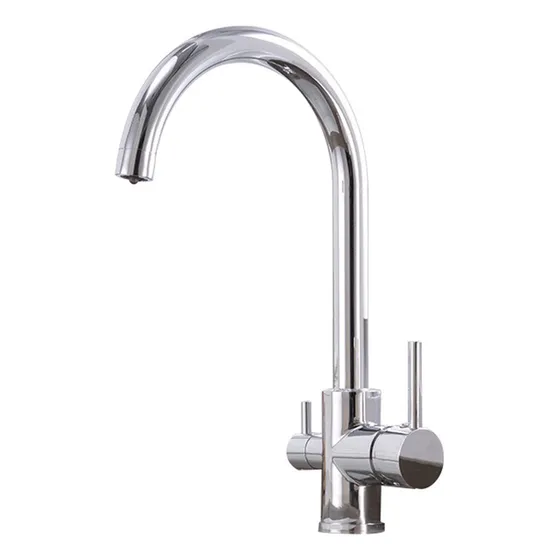 Grifo Cocina 3 Via Para Sistema Filtro Agua Giratorio Laton