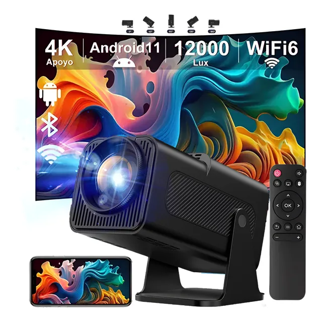 Projetor Hd 4k Android 11 Wifi Full 1280p 12000lm Projetor