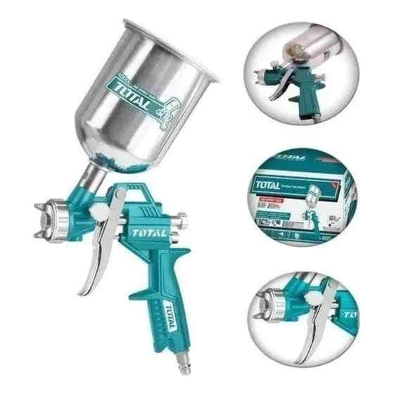Pistola Para Pintar 400cc Envase De Aluminio 1.5 Marca Total