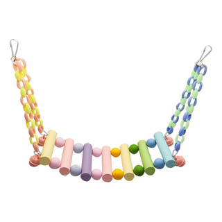 Parrots Swing Ladder Toy Bridge Safe Colorful Bird Bridge Parrots Swing Ladder Toy Bridge Safe Colorful Bird Bridge