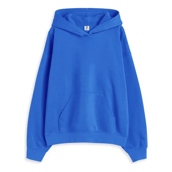 Polera Oversize Unisex Con Capucha Y Bolsillo Canguro