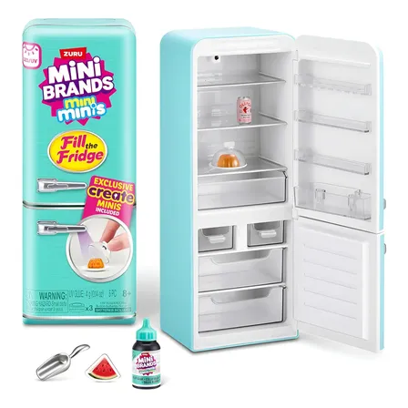 Mini Brands Mini Refrigerador Playset Refrigerador By Zuru Turquesa