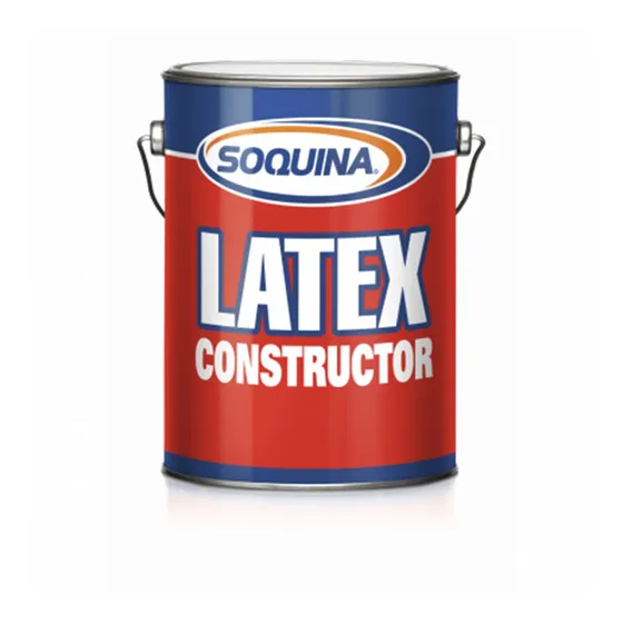 Pintura Latex Soquina Constructor Galon Antihongos Color blanco