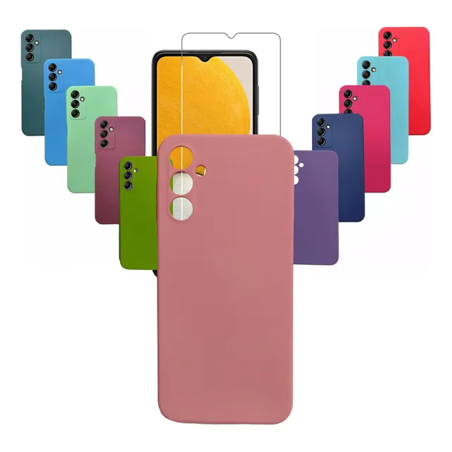 Funda Para Samsung Galaxy A15 Protector Silicona + Vidrio Hd