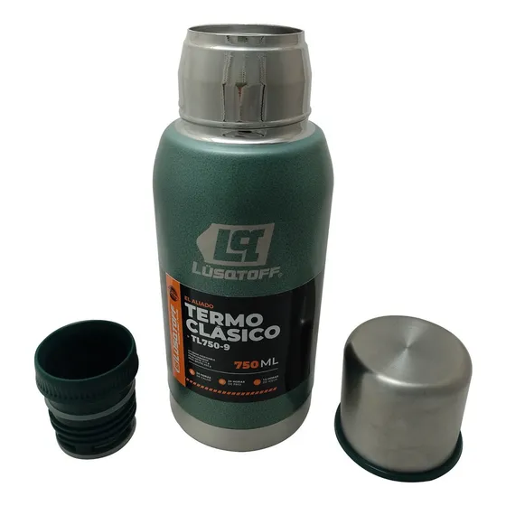 Termo Acero Inoxidable 750 Ml Tapón Pico Cebador Frio Calor