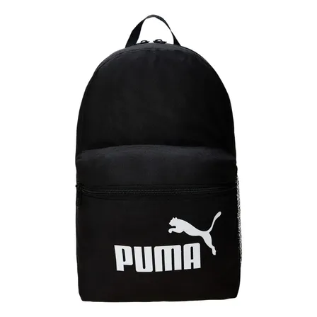 Mochila Preta Puma Phase Small Jovens Compacta Leve Resistente Esportiva Confortável Design Moderno Diária Preto Liso