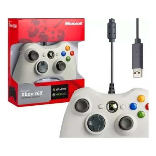Control De Xbox 360 Alámbrico Compatible Con Pc Nuevo Caja