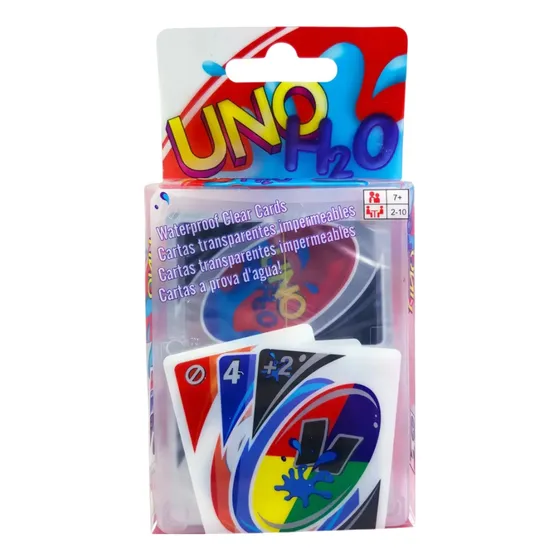 Cartas Juegos De Uno H2o Impermeables Transparentes