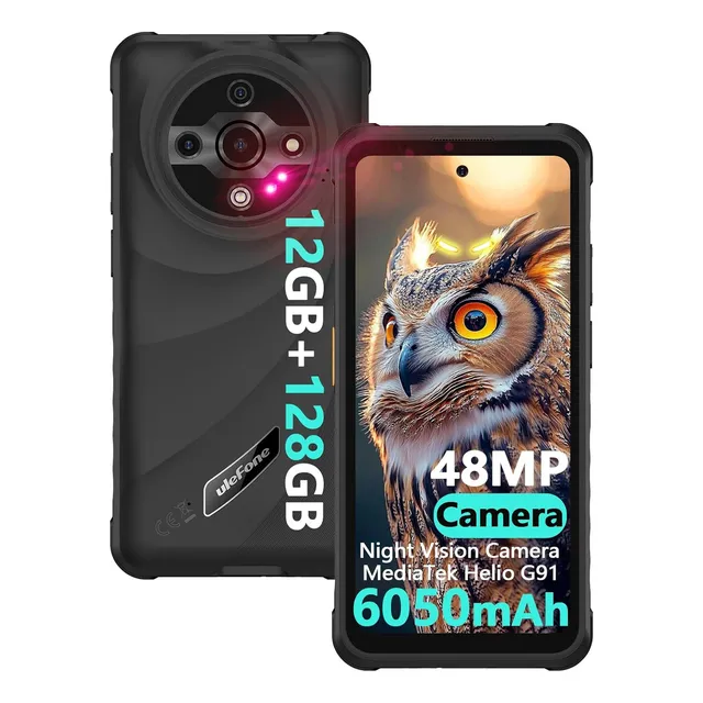 Celular Ulefone Armor X31 Dual Sim Phone Resistente Android 14 6.56 6+6 GB Ram 128 GB Rom Cámara Nocturna NFC Ir Blaster Smartphone Version Global