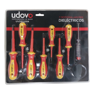 Set 7 Destornilladores Dieléctricos Udovo + Buscapolo Set 7 Destornilladores Dieléctricos Udovo + Buscapolo