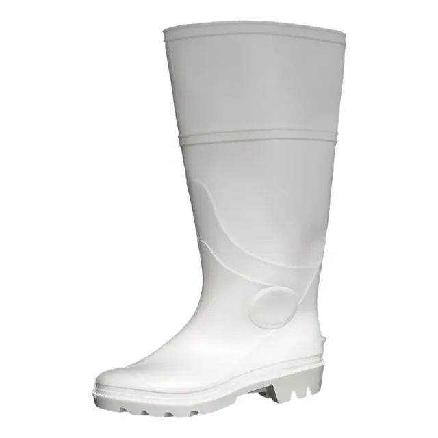 Botas Plásticas Pvc Blancas  Sin Puntera Marca Top