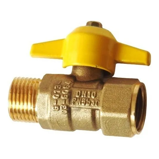 Llave Paso Para Gas Hi-he 1/2 - Certificada - Taumm