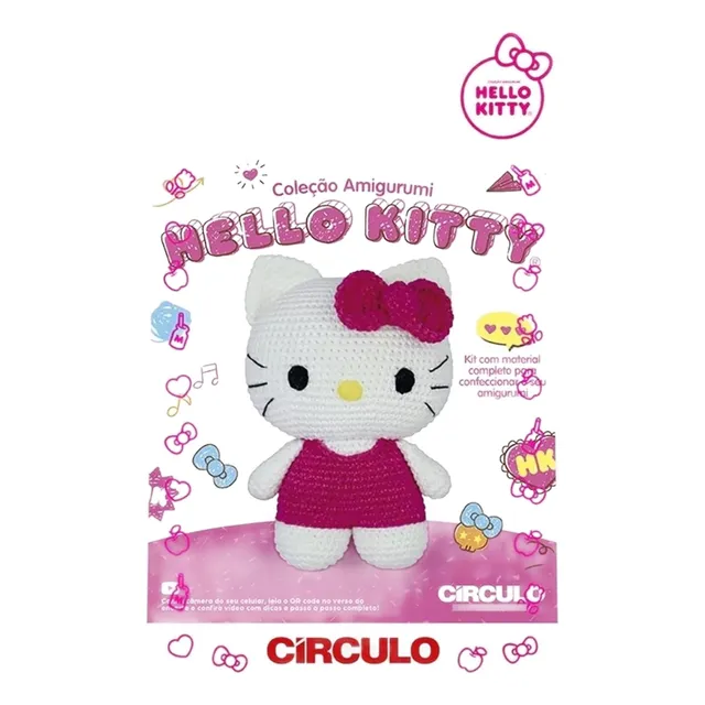 Amigurumi Hello Kittty Croche,bichinho Croche, Hello Kit,