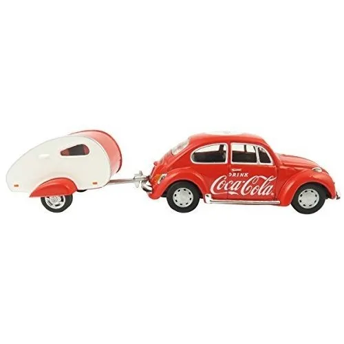 Coche De La Ciudad Del Motor De 1967 Vw Con Remolque 6t18k