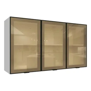 Madesa Kit 2 Aéreos 120 Cm Bp Vidro Reflecta Bronze Vinil Madesa BrancoPo