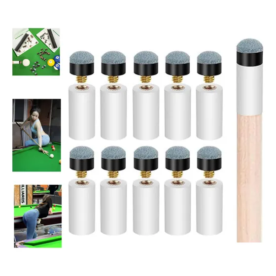10 Pcs Puntera + Boquilla De Taco De Pool Atornillable 12mm