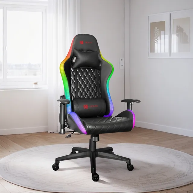 Silla Gamer Ergonómica Con Retroiluminación Backlite Rgb