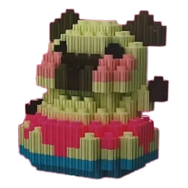 Capibara Mini Bloque Armable 3d, 5 Modelos
