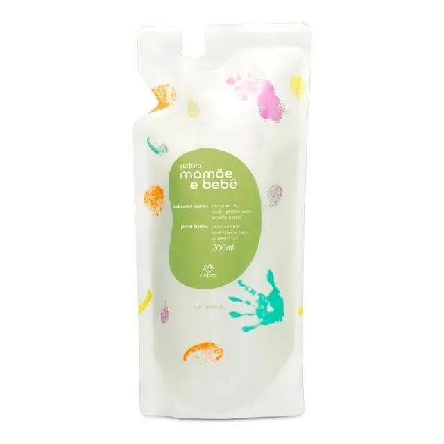 Natura Mamãe Bebê Sabonete Líquido Glicerinado Refil 200ml