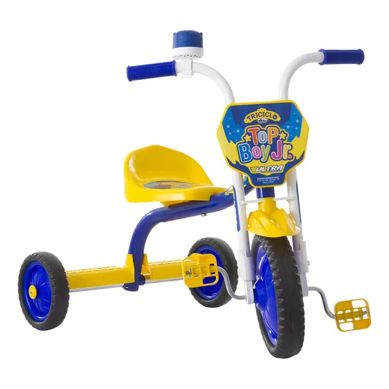 Triciclo Menino Pro Tork Ultra Bike Amarelo E Azul