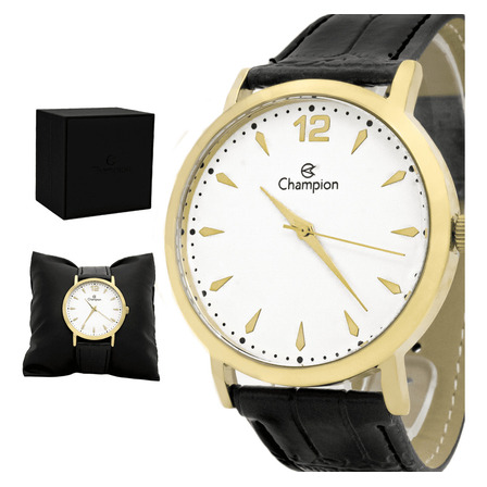 Relógio Champion Unissex Analógico Glamour Ch22715m Cor Da Correia Dourado Relógio Champion Unissex Analógico Glamour Ch22715m Cor Da Correia Dourado