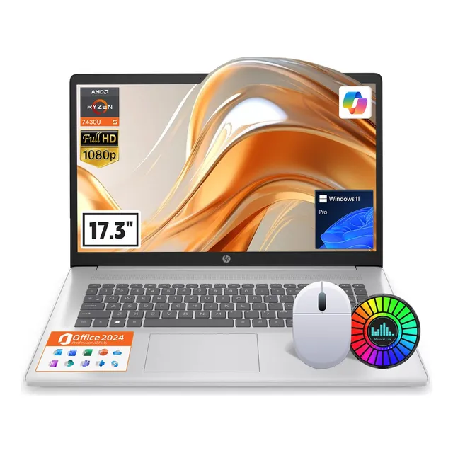 Laptop Business 2025 17 Pulgadas Amd Ryzen 5 64 Gb Ram Wifi Plateado