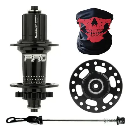 Cubo Hassns Bike Rolamen 36 Furos Pro 7 Hg Barulhent Máscara Preto