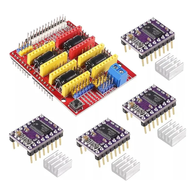 Cnc Shield V3.0 + Drivers Drv8825 Para Arduino Uno R3