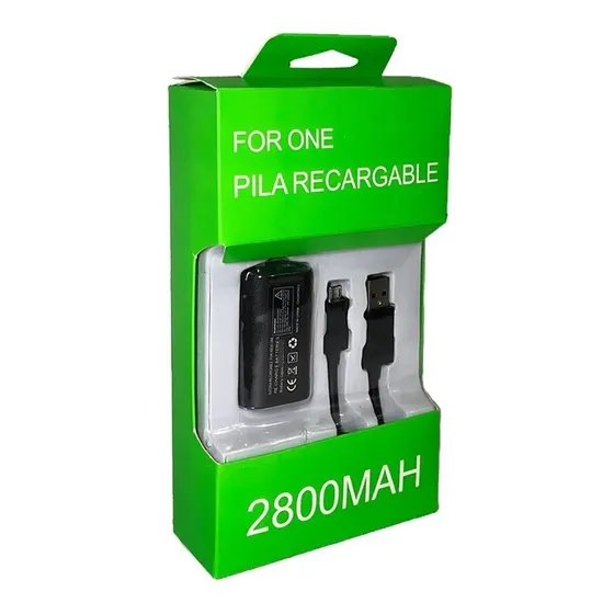 Pila Recarga Y Cable 2.7m Para Control  Xbox One Y Modelo S Pila Recargable
