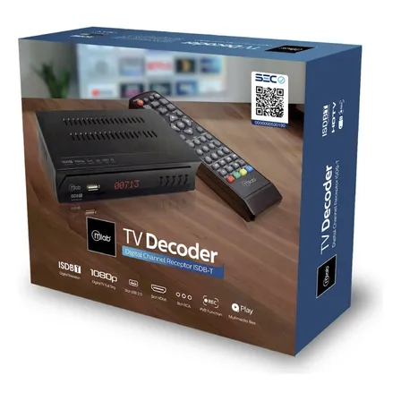 Decodificador Señal Tv Digital Isdb-t Hd Mlab Tv Abierta