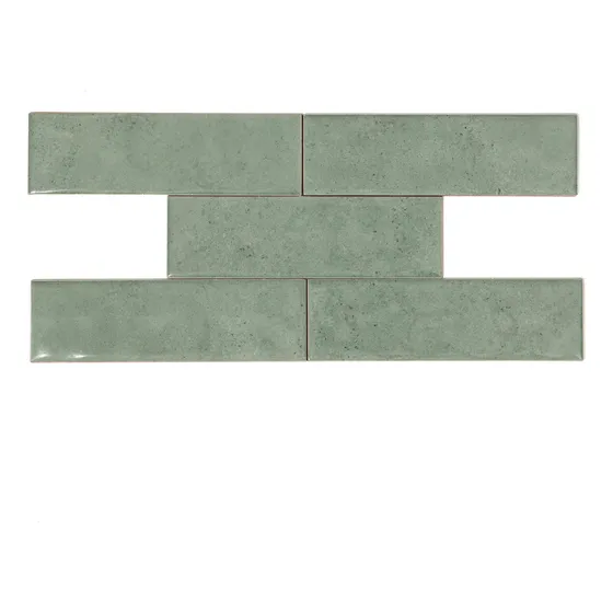 Azulejo Cerámico Liso Brillante 7,5 X25 Pared Varios Colores