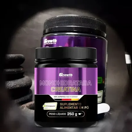 Creatina Growth 250g Creapure Maxima Performance Sem Sabor