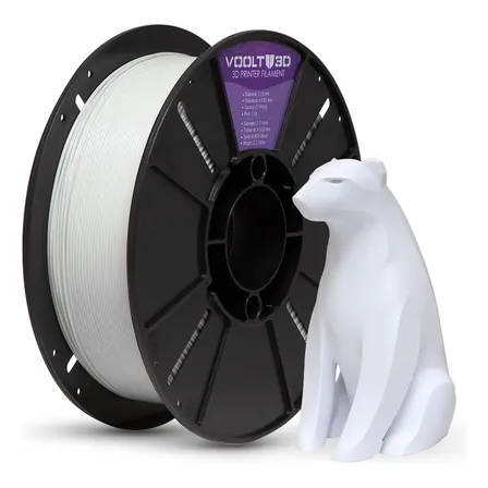 Filamento Pla Premium 1,75mm 1kg Voolt3d Branco Velvet