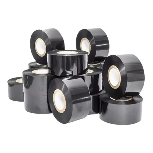 5 Cintas Transfer Para Hot Stamping De 3cms X 100 Mts Negra